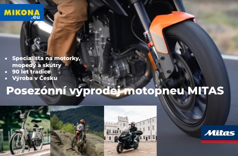Posezónní výprodej motopneu MITAS